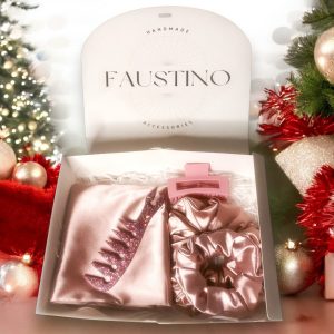 Geschenkdoos met satijnen haaraccessoires voor nu een gezond en stijlvoll kapsel